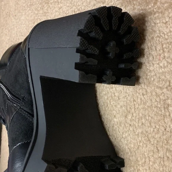 Madden Girl Black Combat Boots - Picture 9 of 11